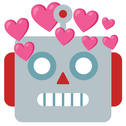 robot face cupid