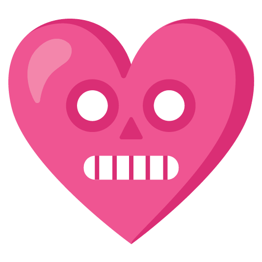 robot face gift heart