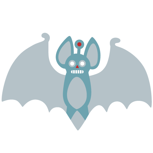 robot face bat