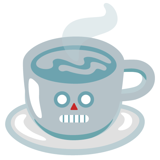 robot face coffee
