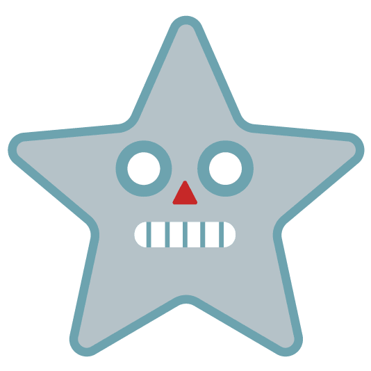 robot face star