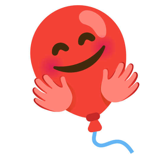 hugging face balloon