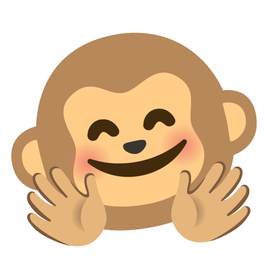 hugging face monkey face