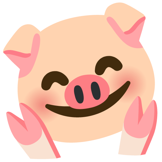 hugging face pig