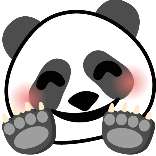 hugging face panda face