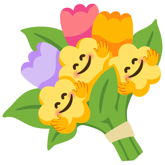 hugging face bouquet