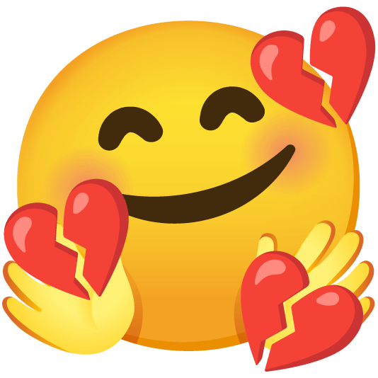 hugging face broken heart