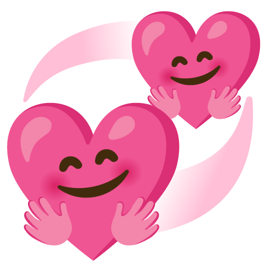 hugging face revolving hearts