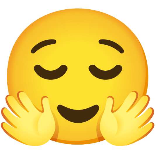 hugging face relieved