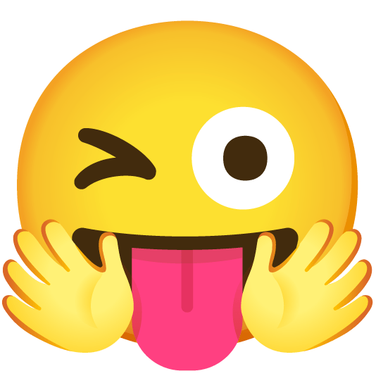 hugging face stuck out tongue winking eye