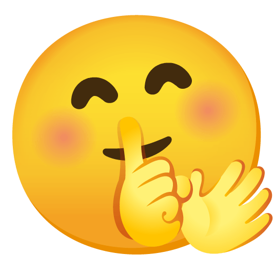 hugging face shushing face