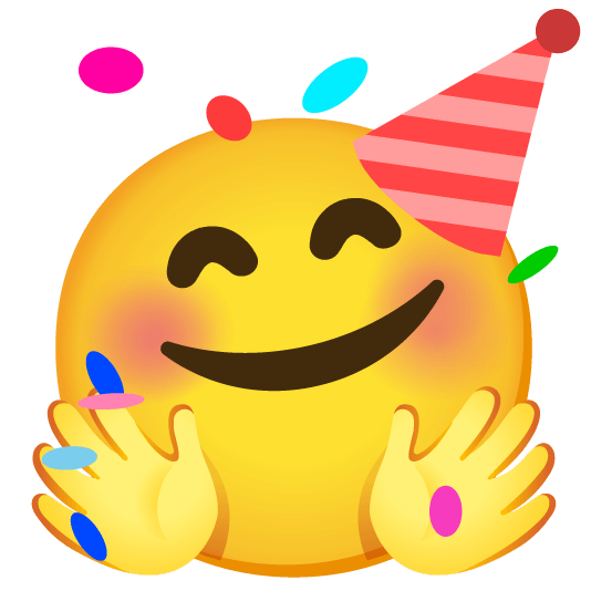 hugging face partying face