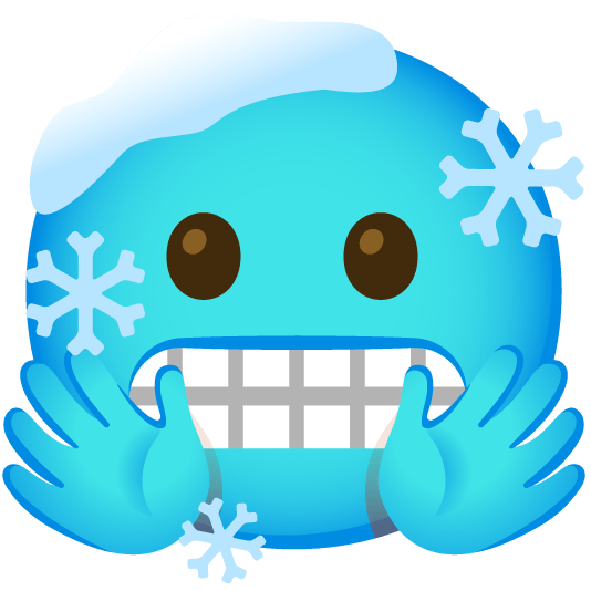 hugging face cold face