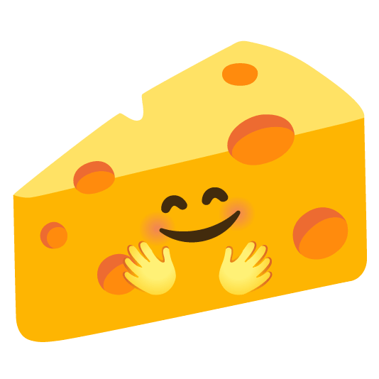 hugging face cheese wedge