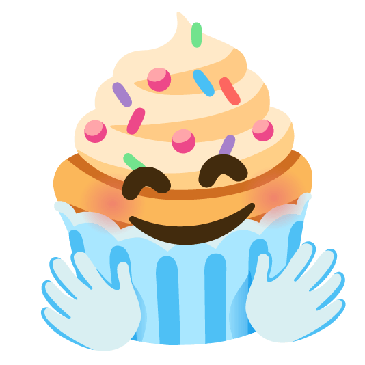 hugging face cupcake