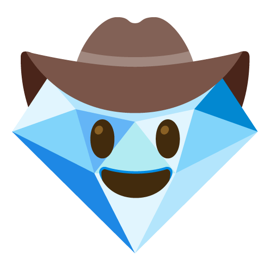 face with cowboy hat gem