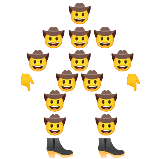 face with cowboy hat face with cowboy hat