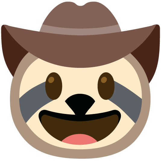 face with cowboy hat sloth