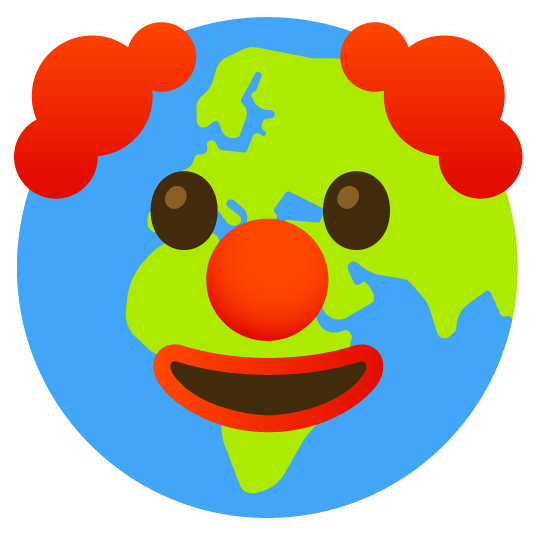 clown face earth africa