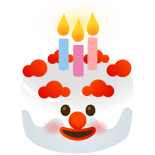 clown face birthday