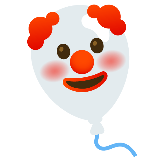 clown face balloon
