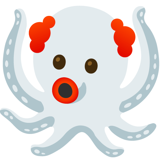 clown face octopus