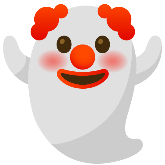 clown face ghost