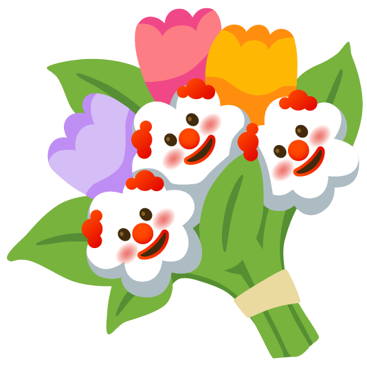 clown face bouquet