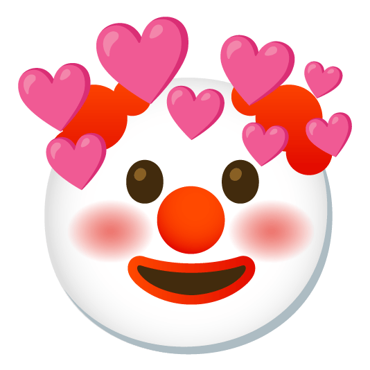 clown face cupid
