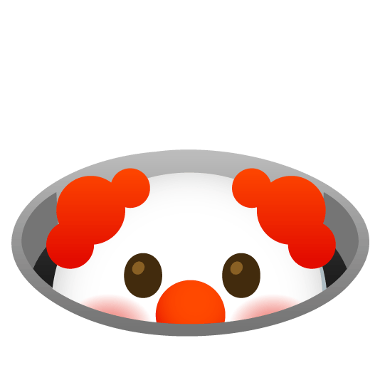 clown face hole