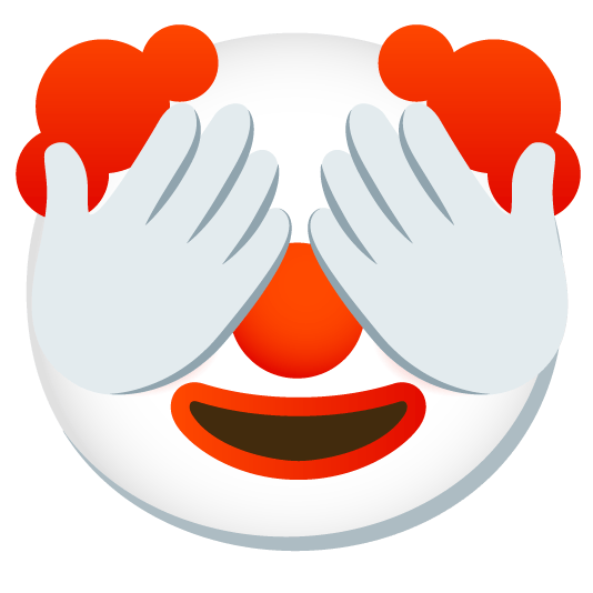 clown face see no evil