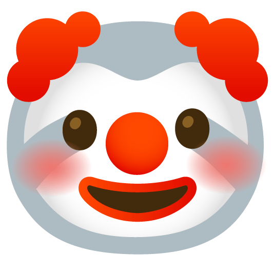 clown face sloth