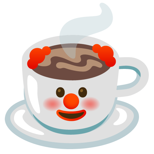clown face coffee