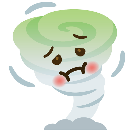 nauseated face tornado