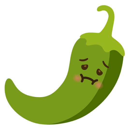 nauseated face hot pepper