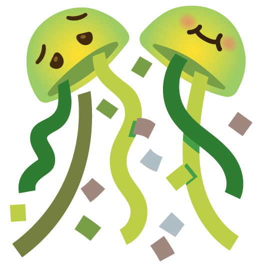 nauseated face confetti ball