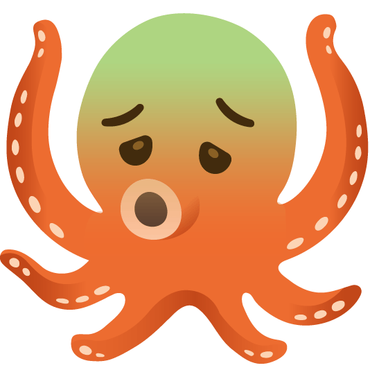nauseated face octopus