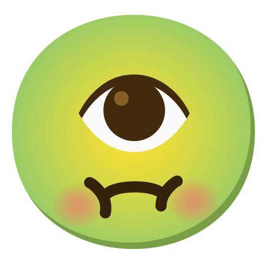 nauseated face eye