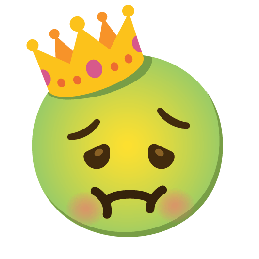 nauseated face crown