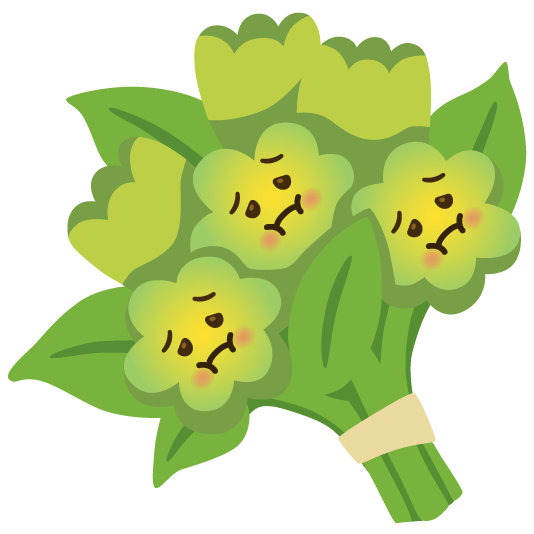 nauseated face bouquet