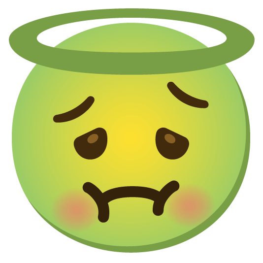 nauseated face innocent