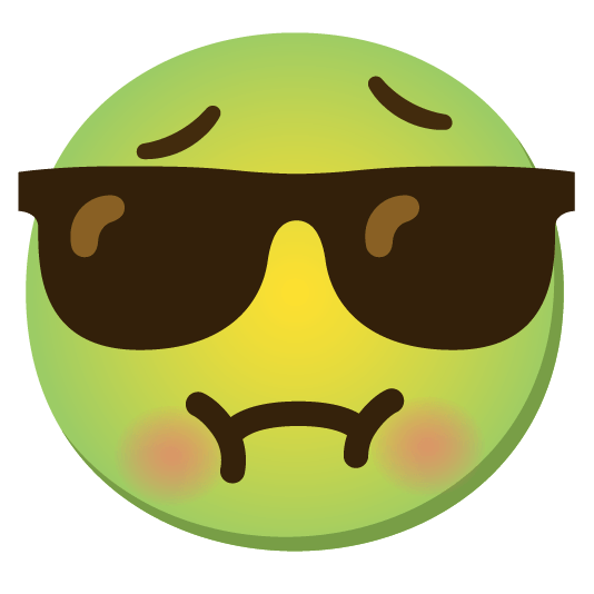 nauseated face sunglasses