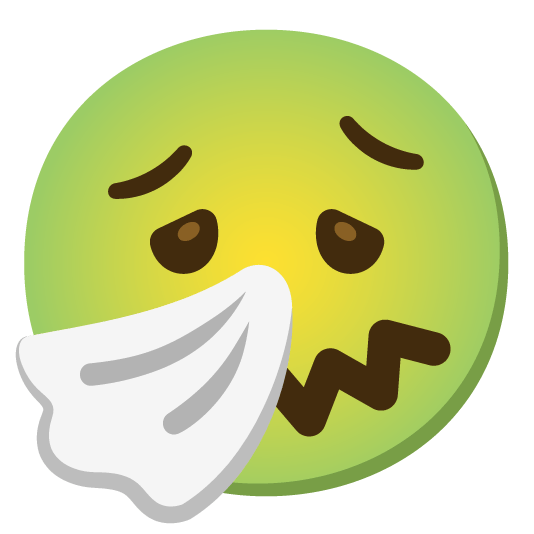 nauseated face sneezing face