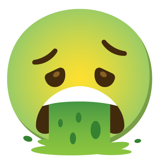 nauseated face face vomiting