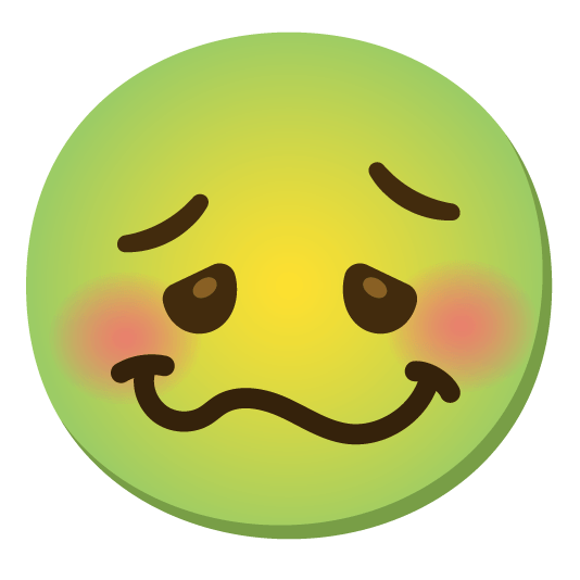 nauseated face woozy face