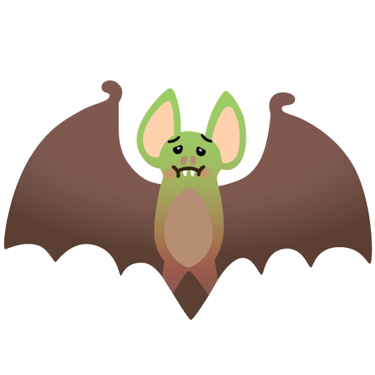 nauseated face bat