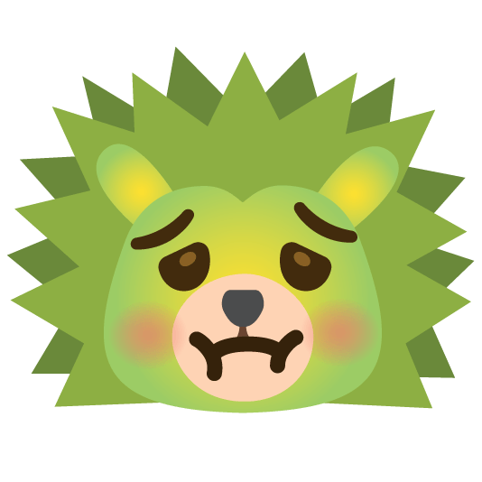nauseated face hedgehog