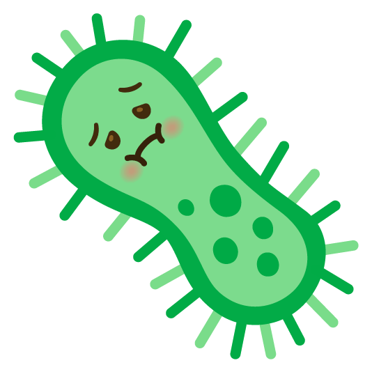 nauseated face microbe