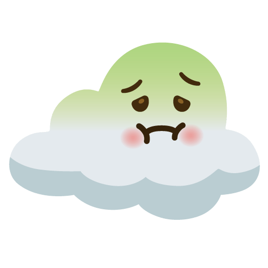 nauseated face cloud