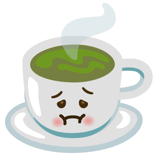 nauseated face coffee